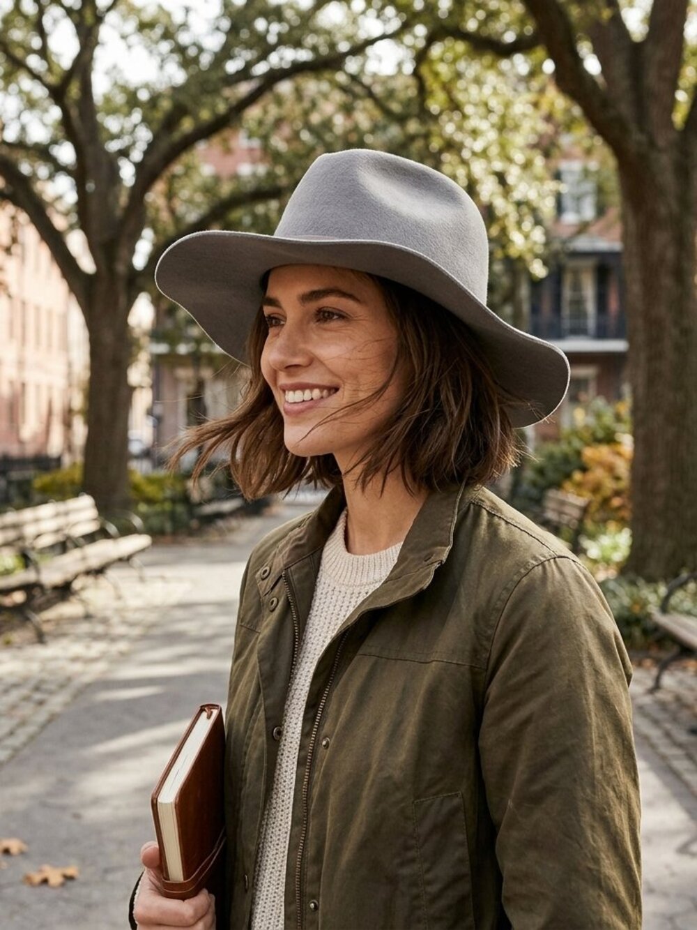 Kin‎ The Label 100% Wool Packable Essential Hat in Cloud Sz M